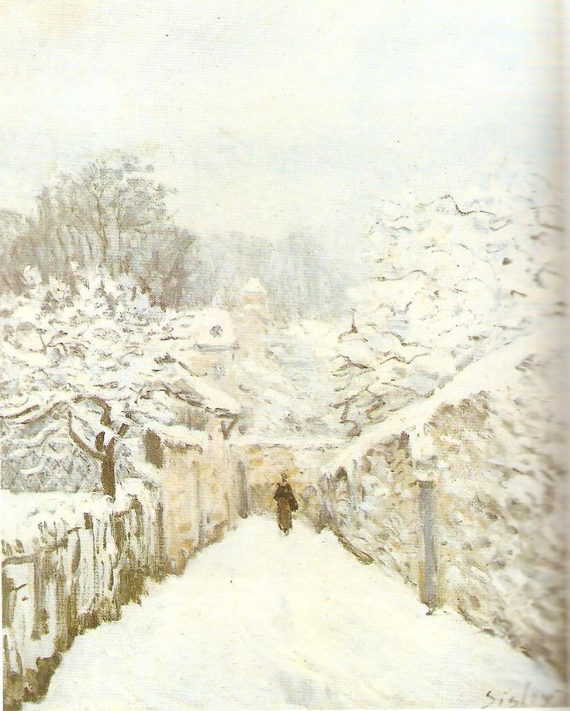 paesaggio innevato. alfred sisley